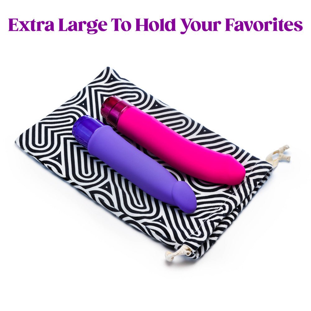 The Collection Embrace Black Cotton Toy Storage Bag